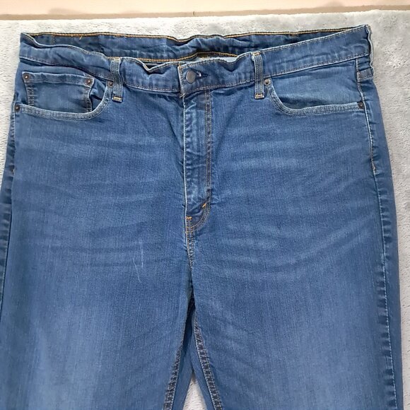 Levi's 541 Jean Men 41x31, Tag 42x34 Blue Stretch Denim Athletic Taper - Picture 3 of 16